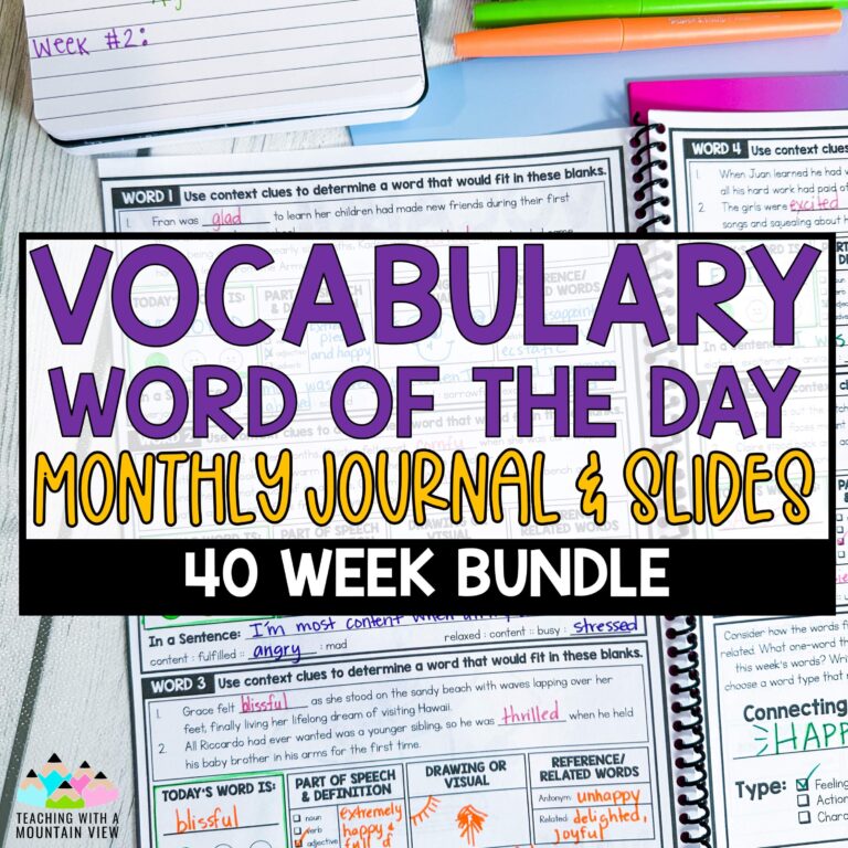 Increase Word Power with Vocabulary Word of the Day - Teaching with a ...