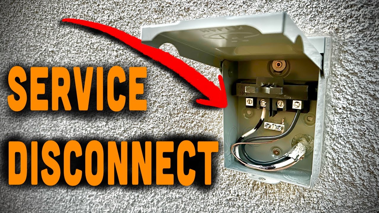 How To Wire and Install Service Disconnect - YouTube How To Wire and Install Service Disconnect - YouTube