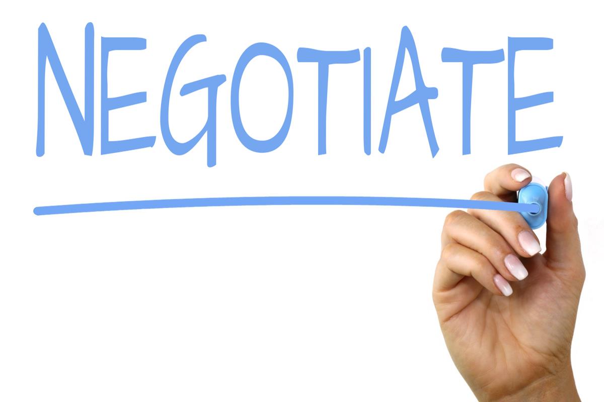 Negotiate - Handwriting image Negotiate - Handwriting image